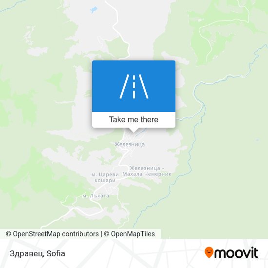 Здравец map