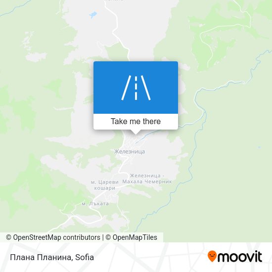 Карта Плана Планина