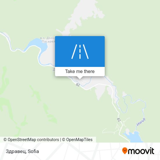 Здравец map