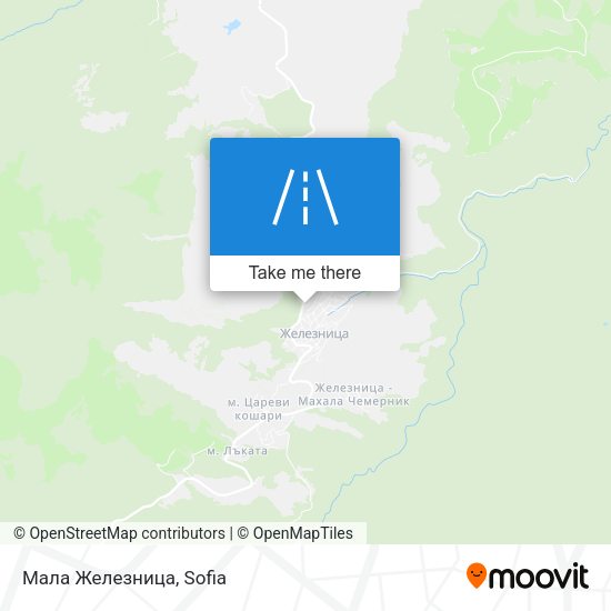 Мала Железница map