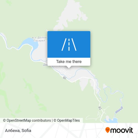 Албена map