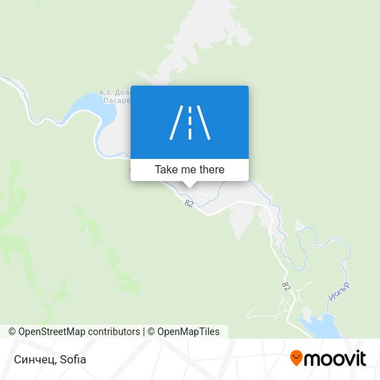 Синчец map
