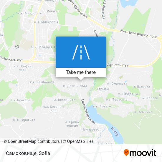 Самоковище map
