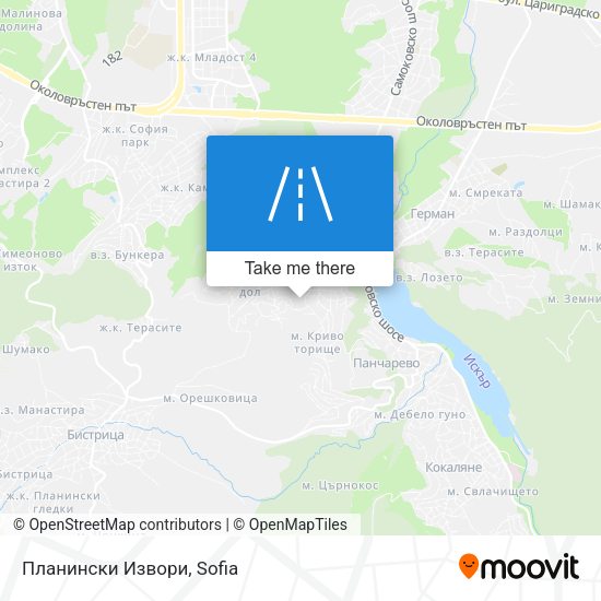 Карта Планински Извори
