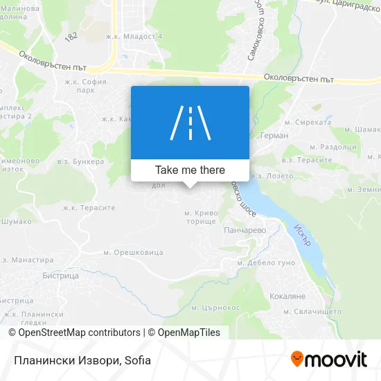 Карта Планински Извори
