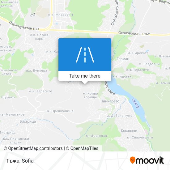 Тъжа map