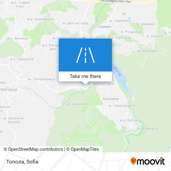 Топола map