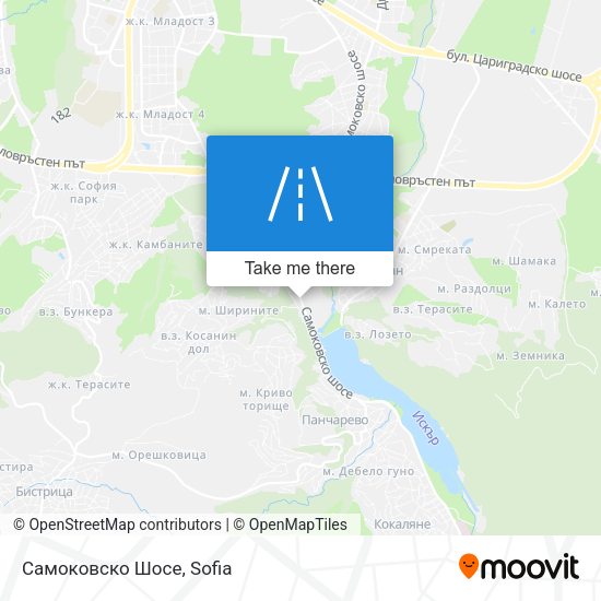 Самоковско Шосе map