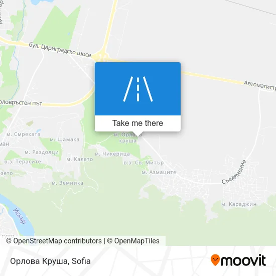Карта Орлова Круша