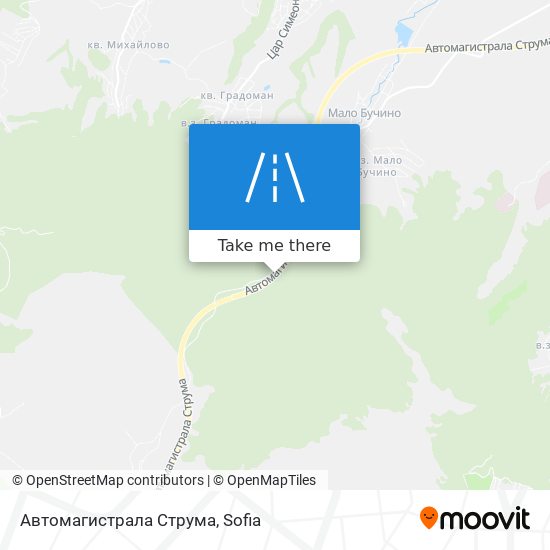 Автомагистрала Струма map