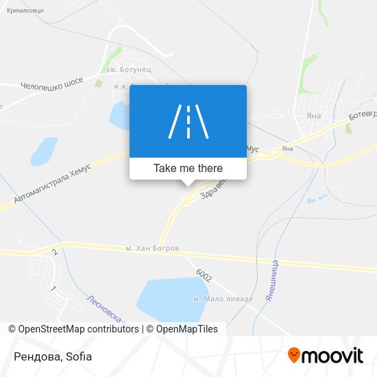 Рендова map