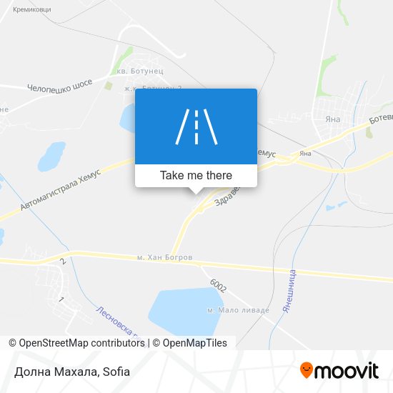 Карта Долна Махала