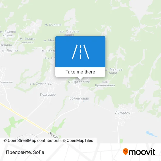 Карта Прелозите