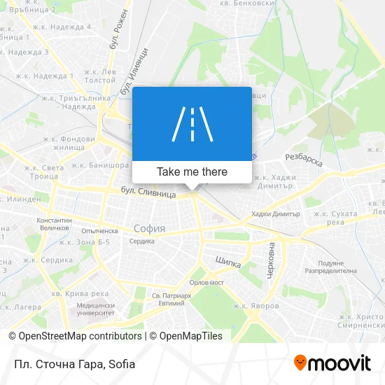 Пл. Сточна Гара map