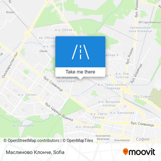 Карта Маслиново Клонче