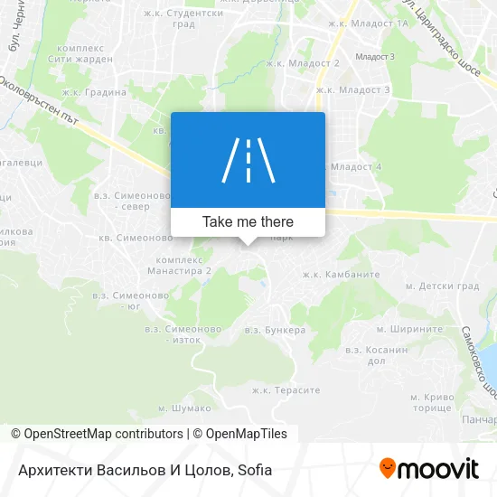 Карта Архитекти Васильов И Цолов