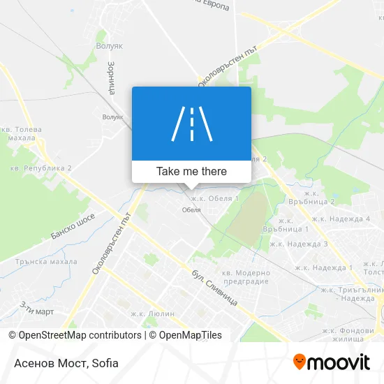 Карта Асенов Мост