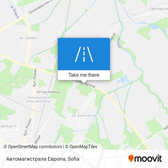 Карта Автомагистрала Европа