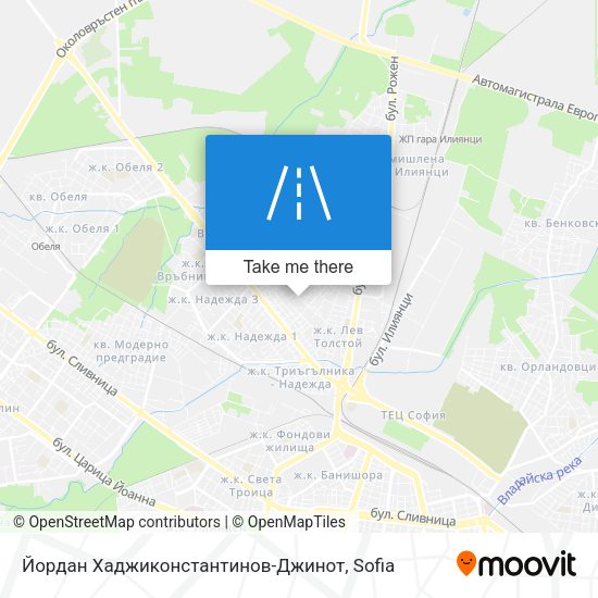 Карта Йордан Хаджиконстантинов-Джинот