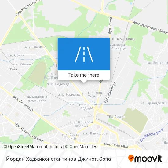 Карта Йордан Хаджиконстантинов-Джинот