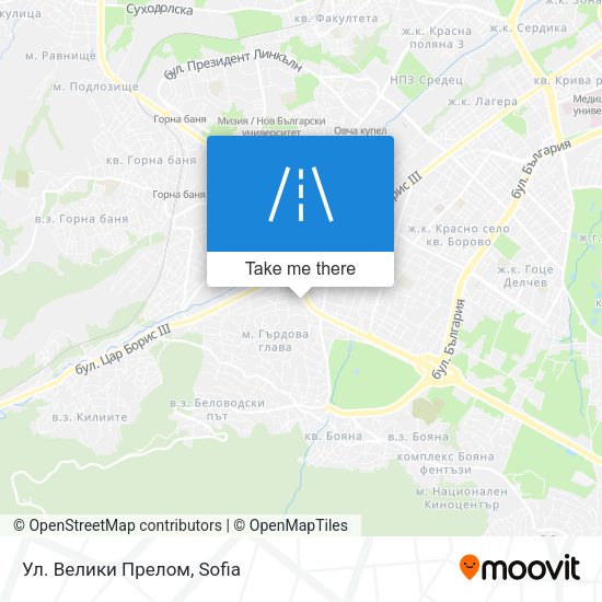 Карта Ул. Велики Прелом