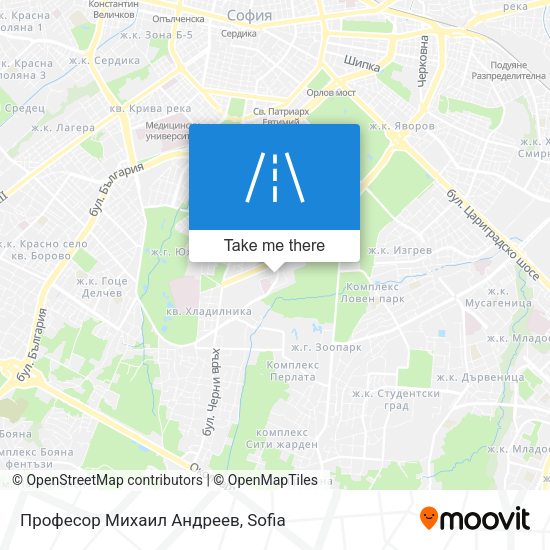 Професор Михаил Андреев map