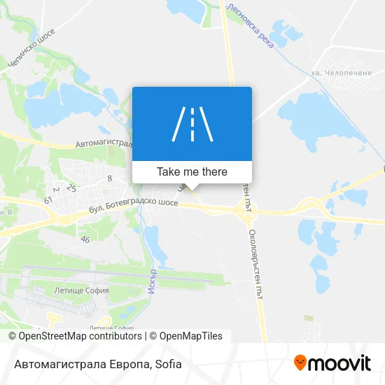 Автомагистрала Европа map