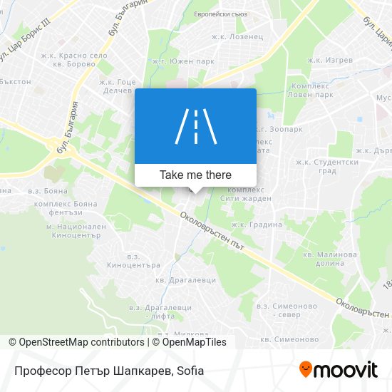Професор Петър Шапкарев map