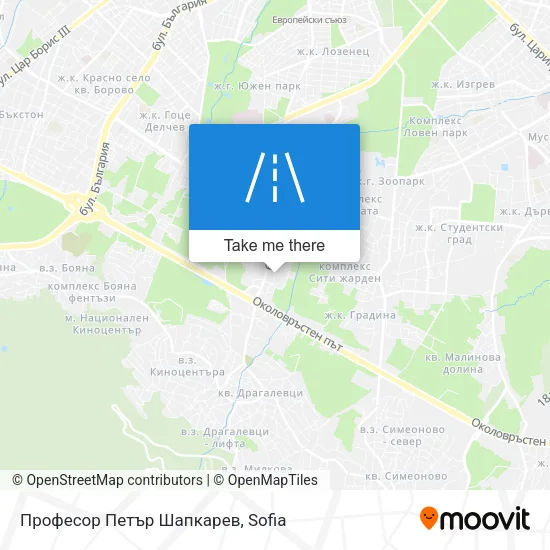 Карта Професор Петър Шапкарев