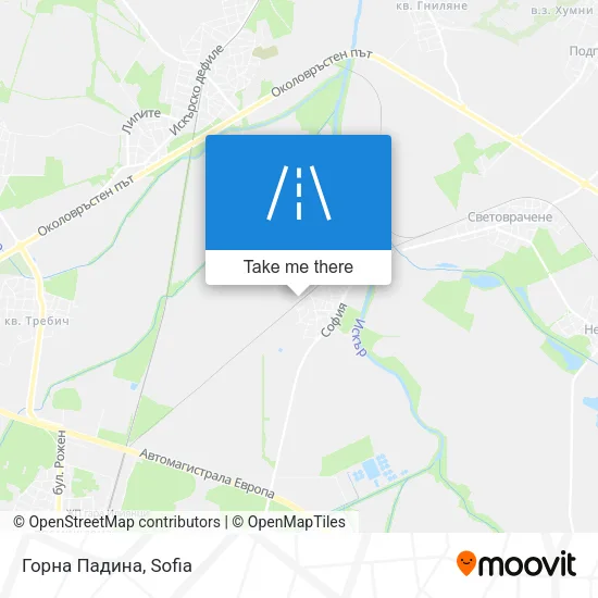 Карта Горна Падина
