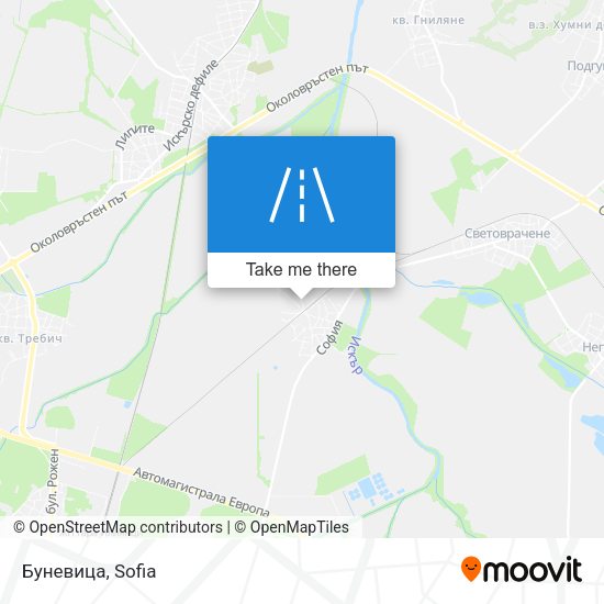 Буневица map
