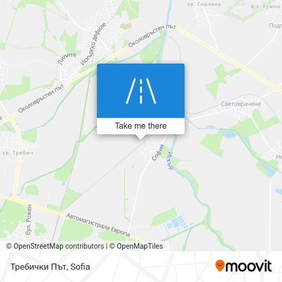 Требички Път map