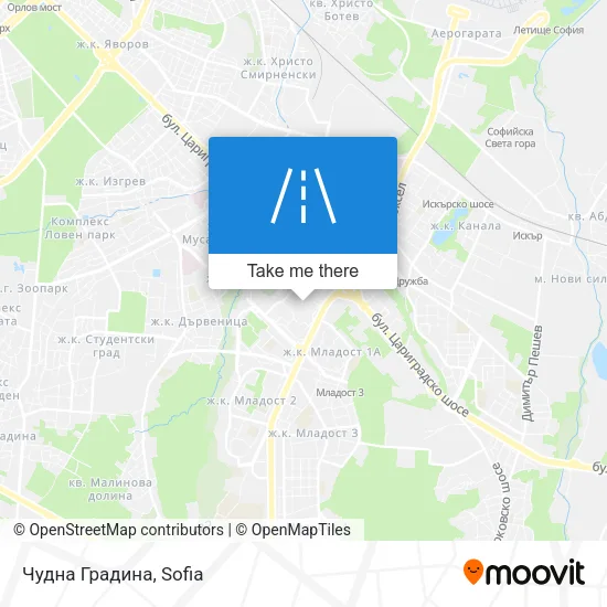 Чудна Градина map