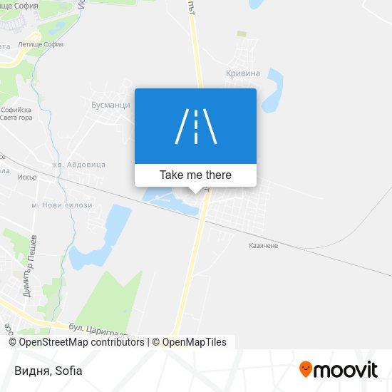 Видня map