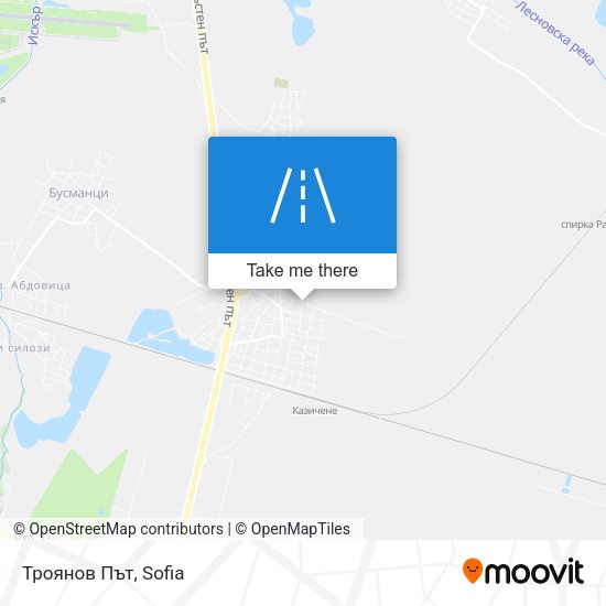 Карта Троянов Път