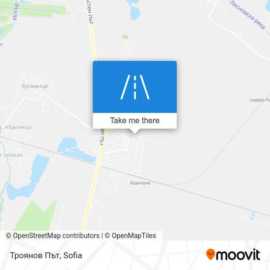 Карта Троянов Път