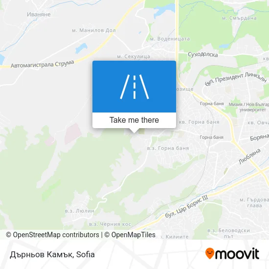Карта Дърньов Камък