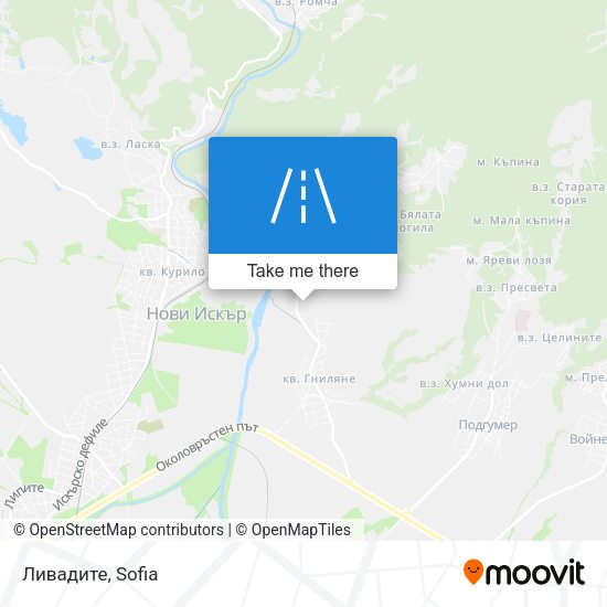 Ливадите map