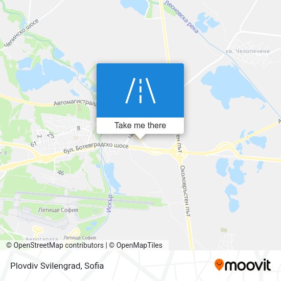 Plovdiv  Svilengrad map