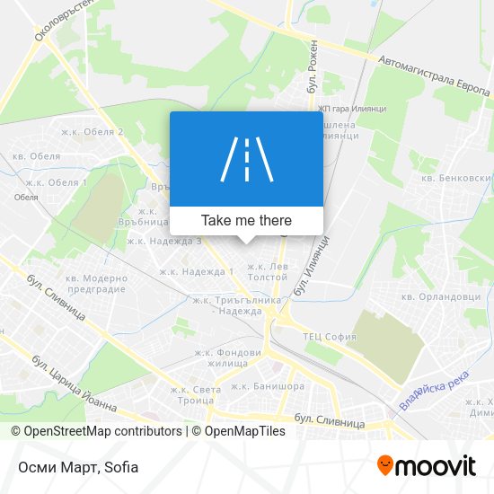 Осми Март map
