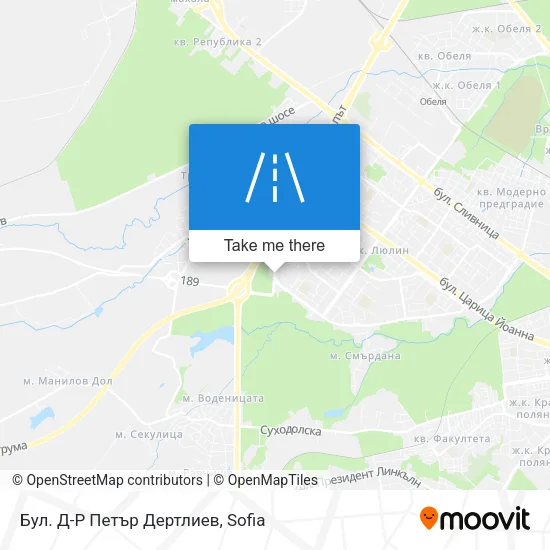 Карта Бул. Д-Р Петър Дертлиев