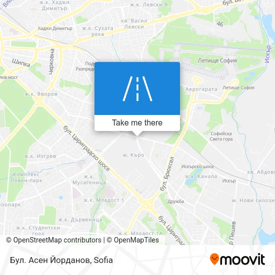 Карта Бул. Асен Йорданов
