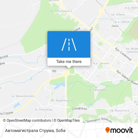 Автомагистрала Струма map