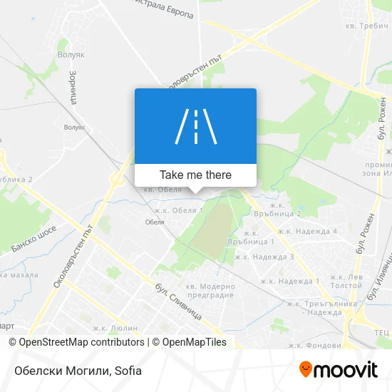 Обелски Могили map