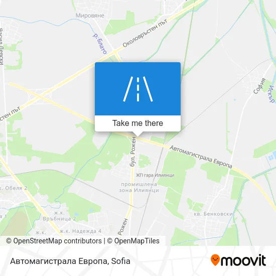 Карта Автомагистрала Европа