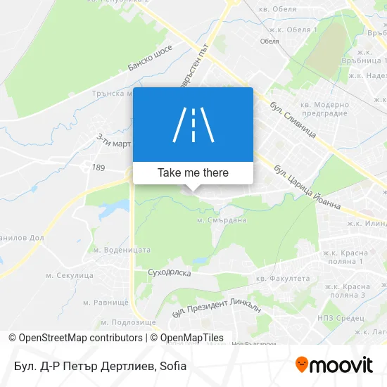 Карта Бул. Д-Р Петър Дертлиев