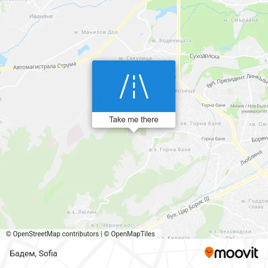 Бадем map