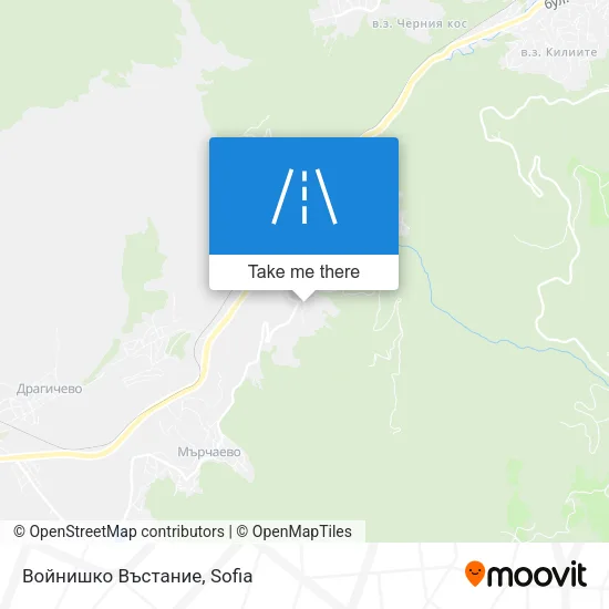 Войнишко Въстание map