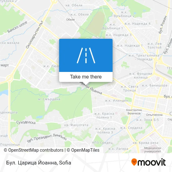 Карта Бул. Царица Йоанна
