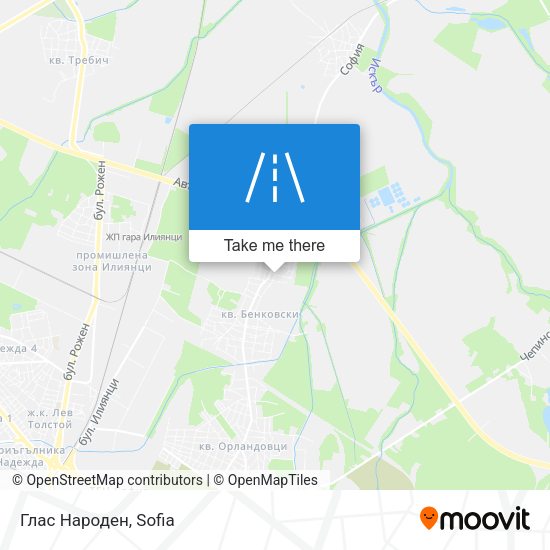 Глас Народен map